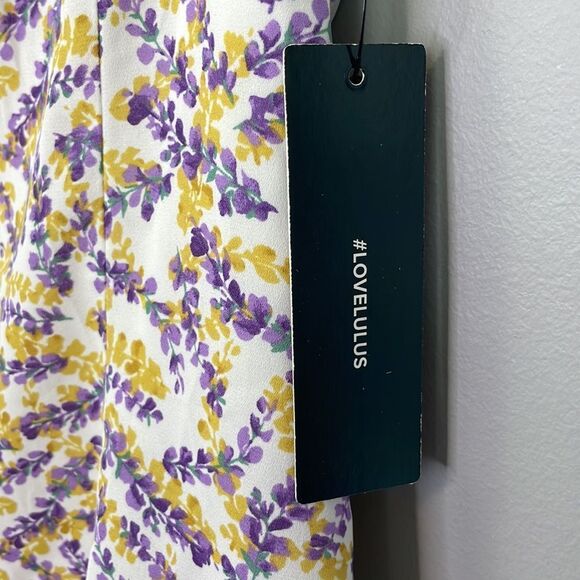 Lulu’s Brynne Floral Print Mini Dress. Size Small. New With Tags. - Picture 8 of 16